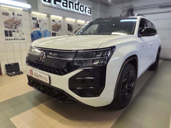 Volkswagen Teramont Pro 2026 установка Pandora VX 4G GPS FD и видеорегистратора Pandora N2 Dual